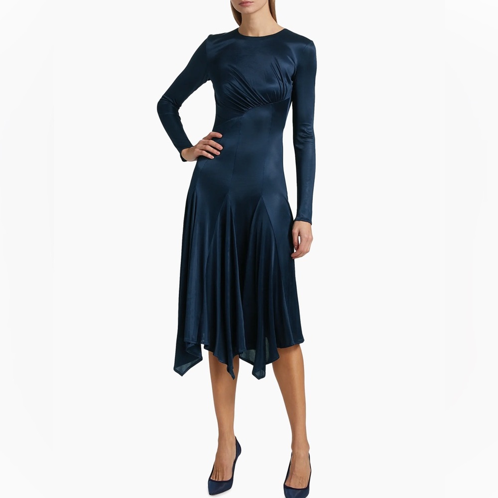 Elisabetta Franchi
Jersey Long-Sleeve Midi-Dress size size 42 which is us size 6